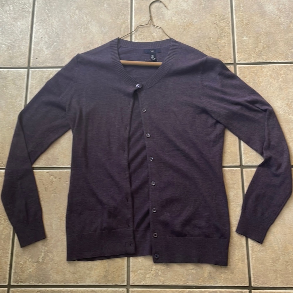 GAP-Cardigan-purple LIKE NEW
